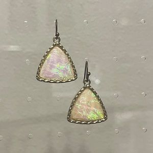 Triangle dangle earrings